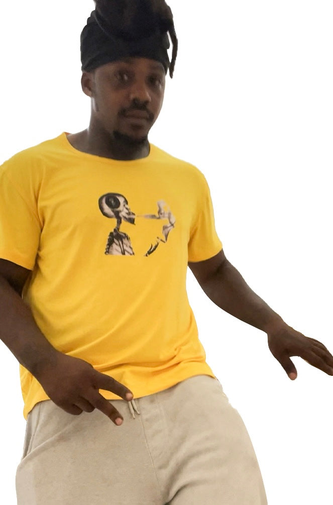 MY BLUNT HIT DIFFERENT yellow Stringer t-shirt - HOG 3.5, LLC