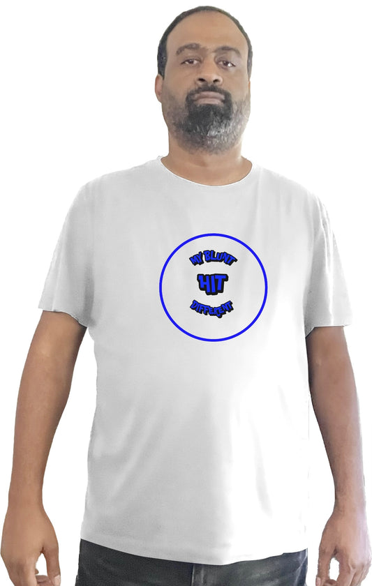 MY BLUNT HIT DIFFERENT colored logo Monie 426 t-shirt - HOG 3.5, LLC